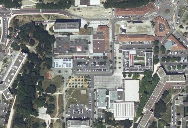 Vue aérienne Marché de Bellefontaine, Toulouse