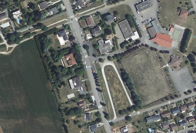 Vue aérienne Marché de Bois-de-Haye, Bois-de-Haye
