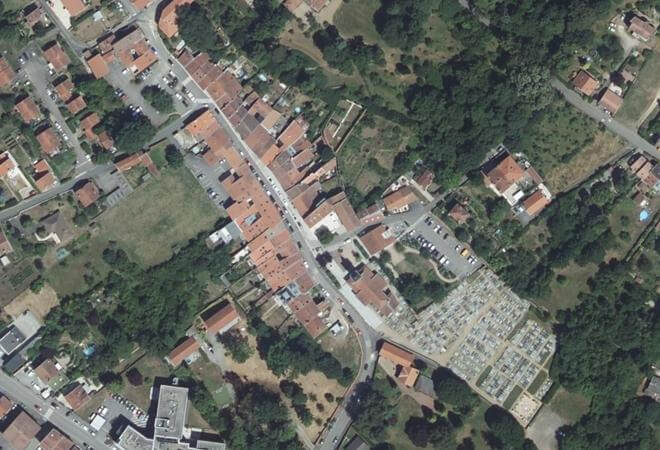 Vue aérienne Marché de Bouxières-aux-Dames, Bouxières-aux-Dames