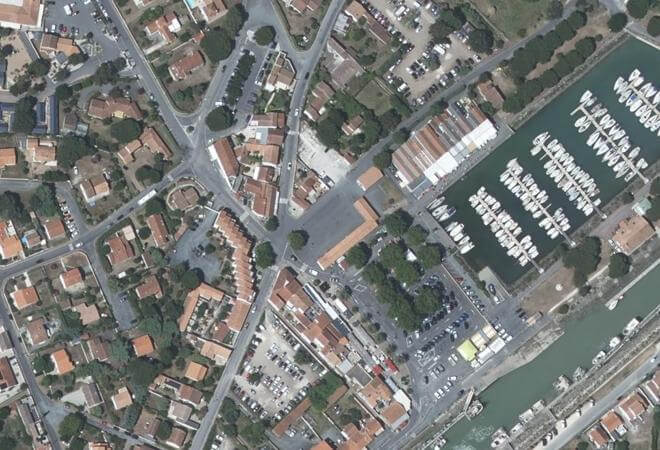 Vue aérienne Marché de Boyard, Saint-Georges-d'Oléron