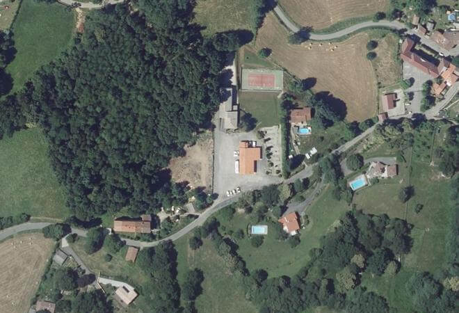 Vue aérienne Marché de Brassac, Brassac