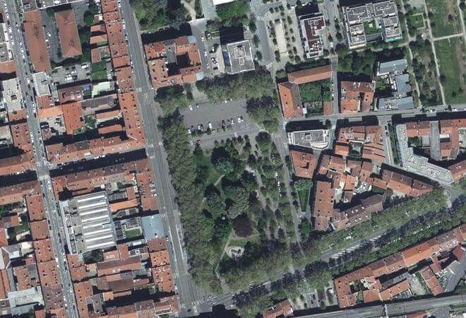 Vue aérienne Marché de Carnot, Saint-Étienne