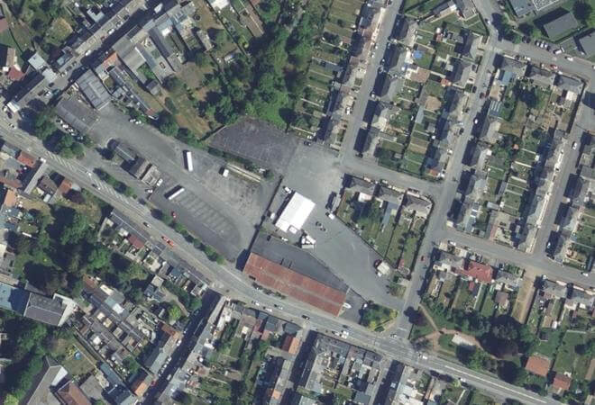 Vue aérienne Marché de Caudry, Caudry