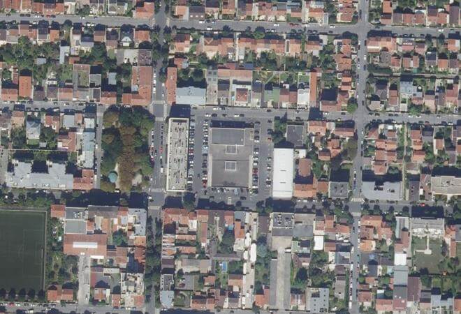 Vue aérienne Marché de Charentonneau, Maisons-Alfort