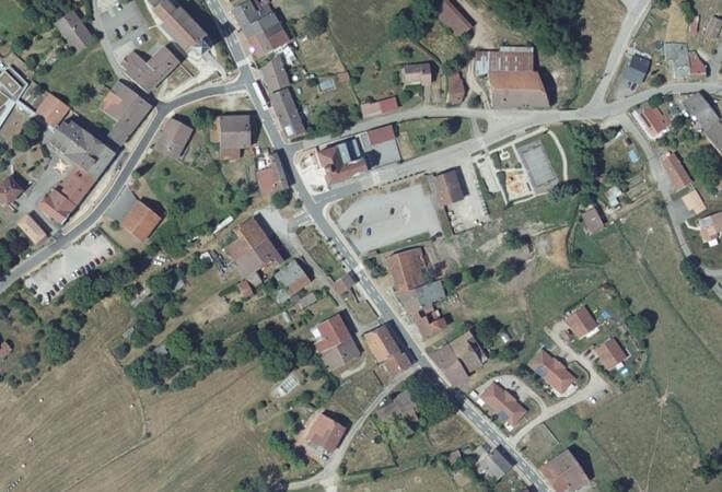 Vue aérienne Marché de Charmois-l'Orgueilleux, Charmois-l'Orgueilleux