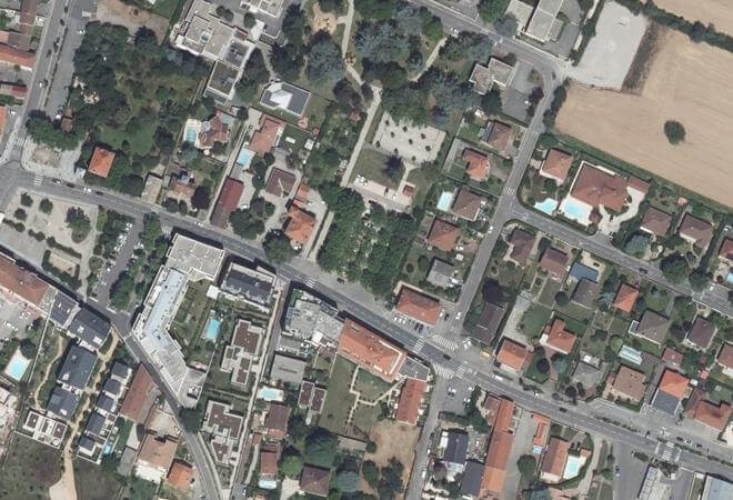 Vue aérienne Marché de Chassieu, Chassieu