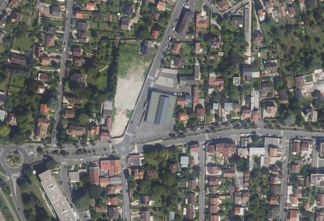 Vue aérienne Marché de Combs, Combs-la-Ville