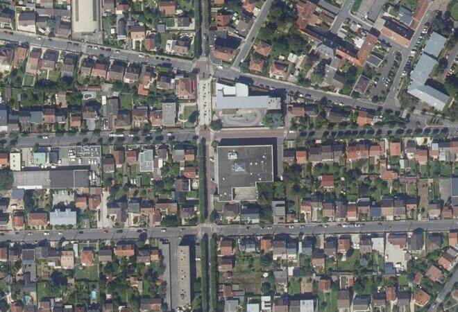 Vue aérienne Marché de Contin, Paray-Vieille-Poste