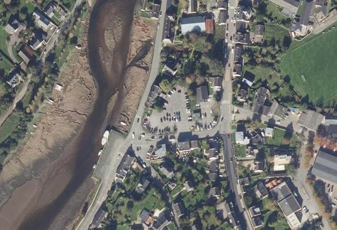 Vue aérienne Marché de Daoulas, Daoulas