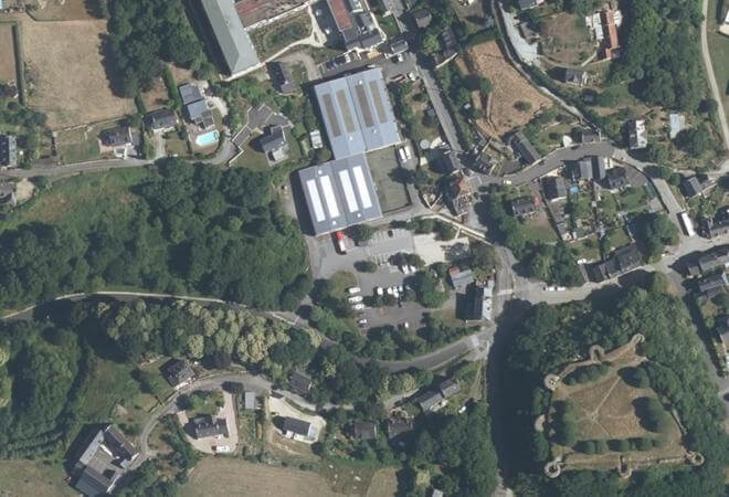 Vue aérienne Marché de Dinan, Dinan
