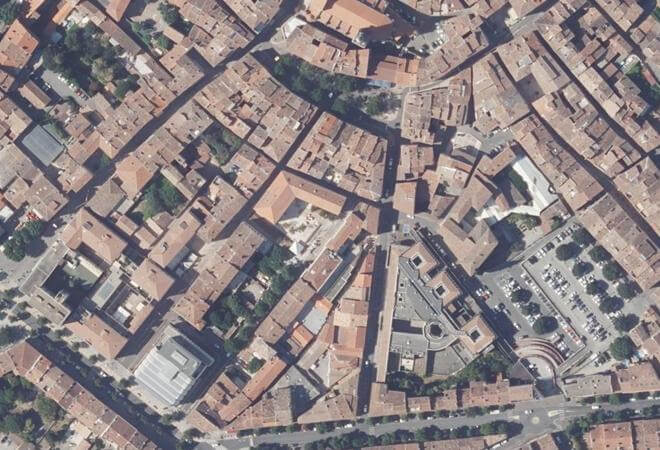 Vue aérienne Marché de Draguignan, Draguignan