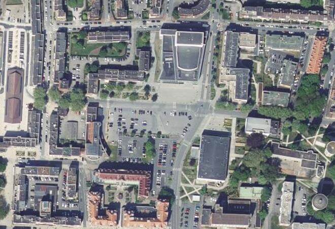 Vue aérienne Marché de Dunkerque, Dunkerque