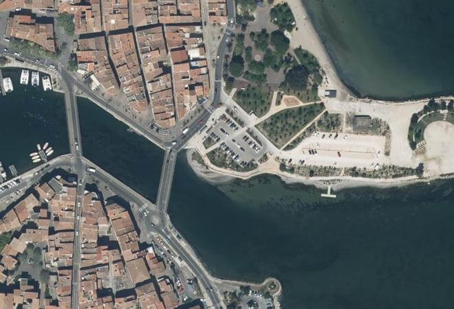 Vue aérienne Marché de Ferrières, Martigues
