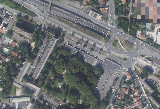 Vue aérienne Marché de Fresnes, Fresnes