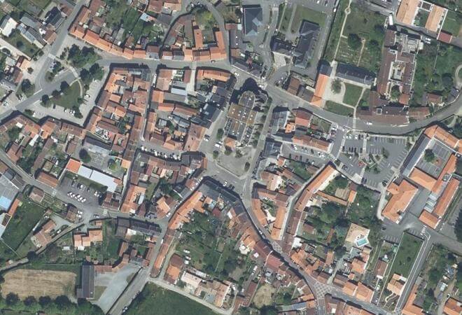 Vue aérienne Marché de Frossay, Frossay