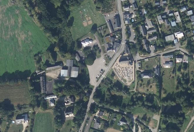 Vue aérienne Marché de Hédé-Bazouges, Hédé-Bazouges