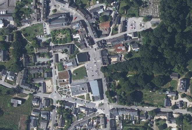 Vue aérienne Marché de Héric, Héric
