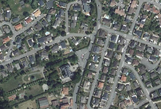 Vue aérienne Marché de Houdemont, Houdemont
