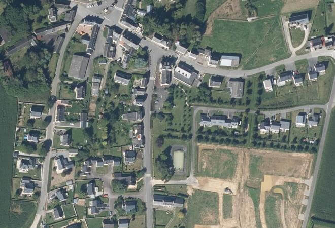 Vue aérienne Marché de Kergrist, Kergrist