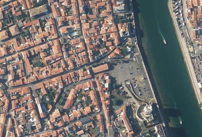 Vue aérienne Marché de la Chaume, Les Sables-d'Olonne