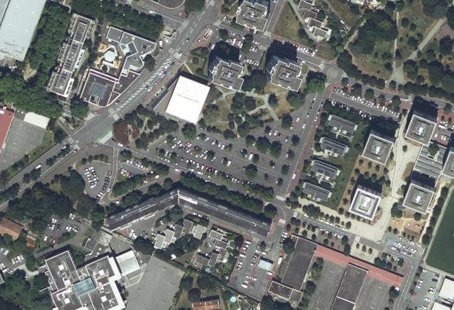 Vue aérienne Marché de la Faourette, Toulouse
