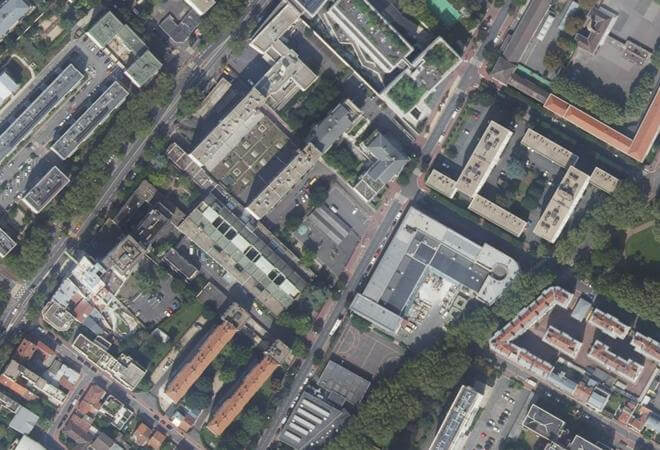 Vue aérienne Marché de la Marne, Montrouge