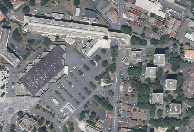 Vue aérienne Marché de Ma Campagne, Angoulême