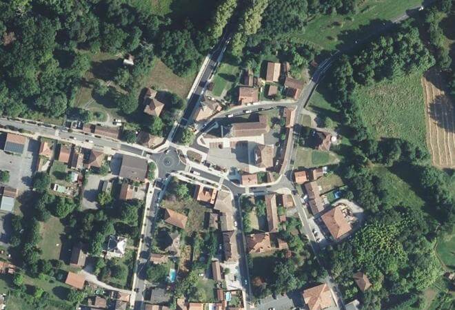 Vue aérienne Marché de Magescq, Magescq