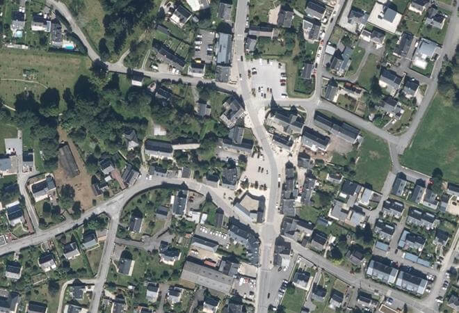 Vue aérienne Marché de Meucon, Meucon