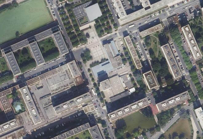 Vue aérienne Marché de Meudon-la-Forêt, Meudon