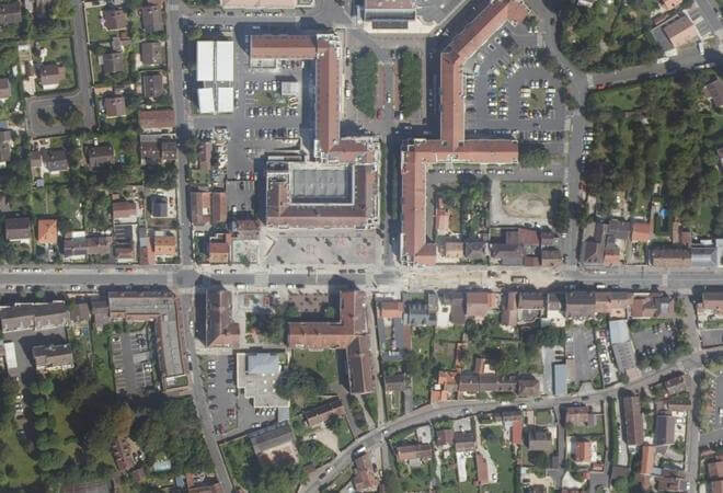Vue aérienne Marché de Moissy-Cramayel, Moissy-Cramayel
