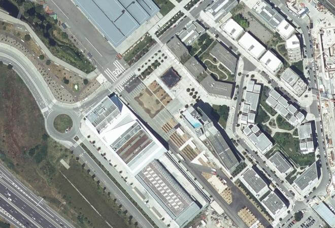 Vue aérienne Marché de Montaudran, Toulouse