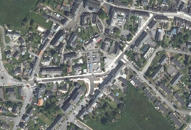 Vue aérienne Marché de Montoir-de-Bretagne, Montoir-de-Bretagne