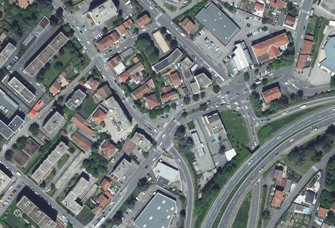 Vue aérienne Marché de Montplaisir, Saint-Étienne