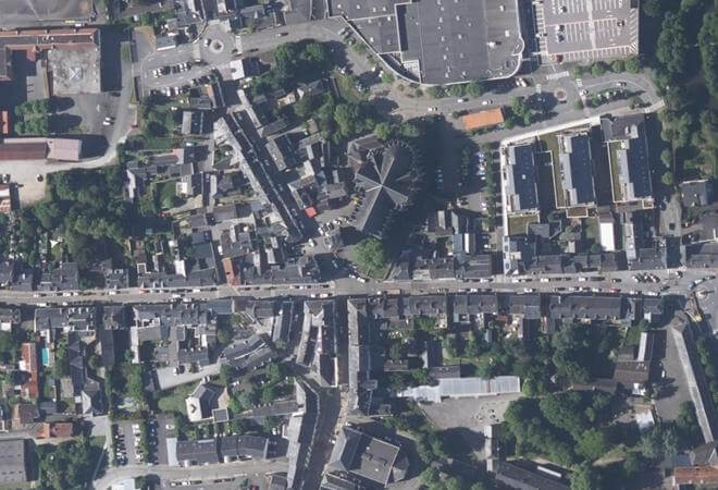 Vue aérienne Marché de Nort-sur-Erdre, Nort-sur-Erdre