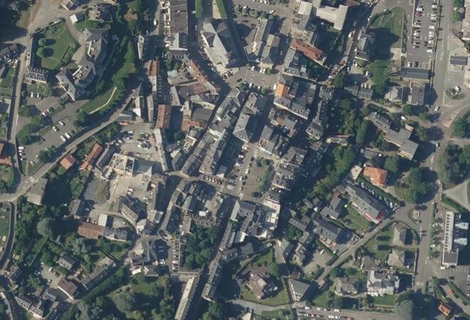 Vue aérienne Marché de Pays Argelès-Gazost, Argelès-Gazost