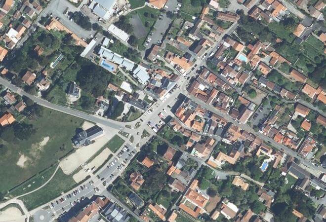 Vue aérienne Marché de Préfailles, Préfailles