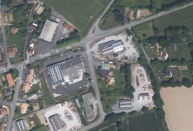 Vue aérienne Marché de produits locaux, Montrevault-sur-Èvre