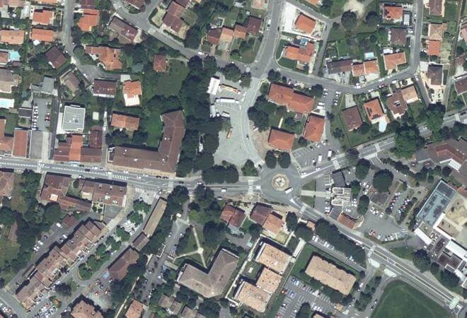 Vue aérienne Marché de Quint-Fonsegrives, Quint-Fonsegrives