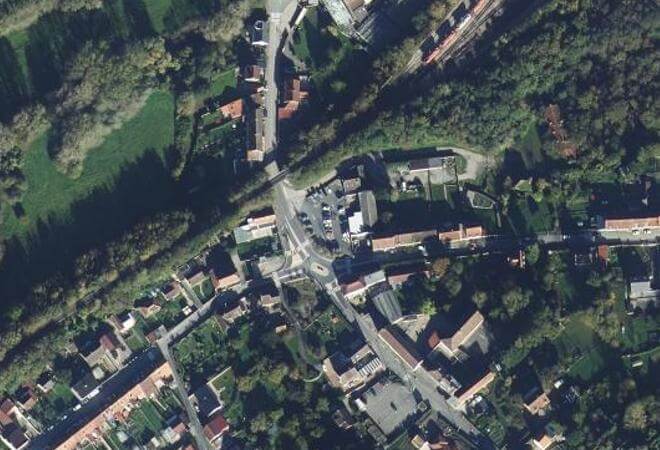 Vue aérienne Marché de Rinxent, Rinxent