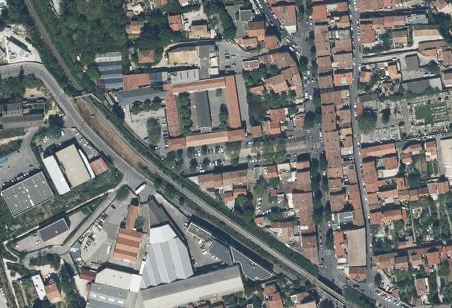 Vue aérienne Marché de Saint-Antoine, Marseille