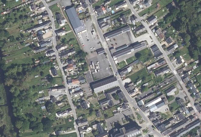 Vue aérienne Marché de Saint-Joachim, Saint-Joachim