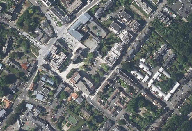 Vue aérienne Marché de Saint-Joseph de Porterie, Nantes