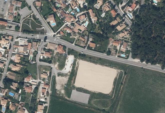 Vue aérienne Marché de Saint Julien, Martigues