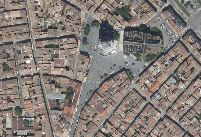 Vue aérienne Marché de Saint Michel, Bordeaux