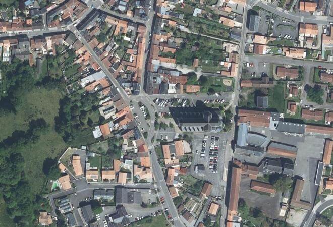 Vue aérienne Marché de Saint-Père-en-Retz, Saint-Père-en-Retz