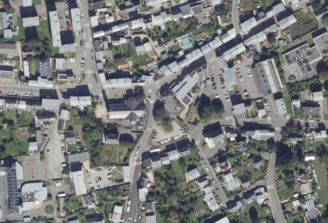 Vue aérienne Marché de Saint-Pierre, Brest