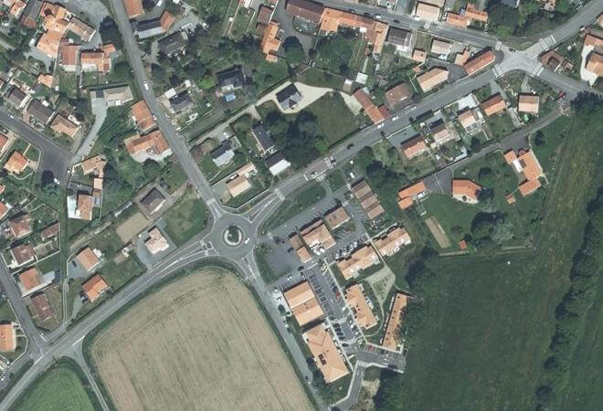 Vue aérienne Marché de Saint-Viaud, Saint-Viaud