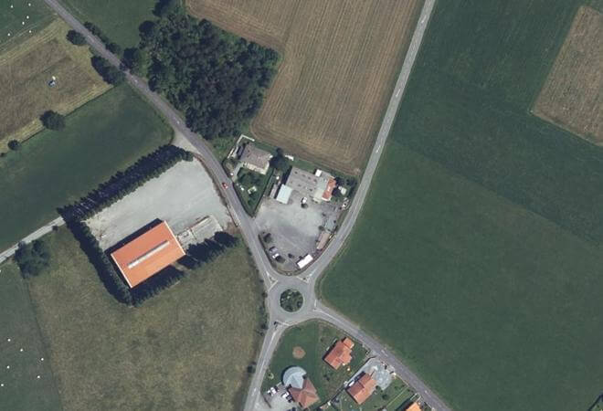 Vue aérienne Marché de Sarp, Sarp