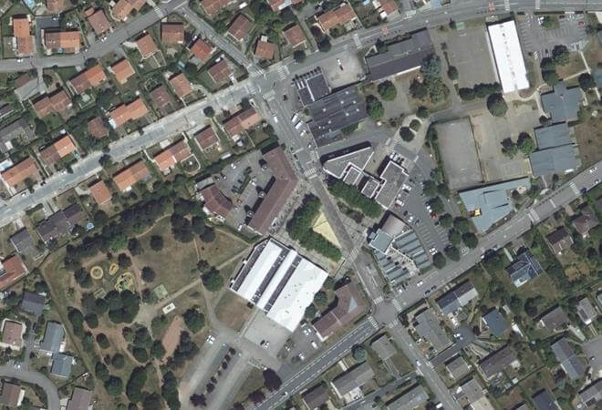 Vue aérienne Marché de Seichamps, Seichamps